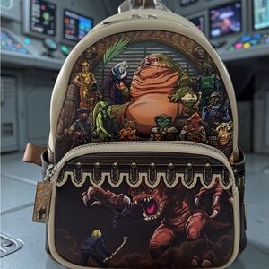 Star Wars Jabba the Hutt Palace Loungefly Mini Backpack NWT